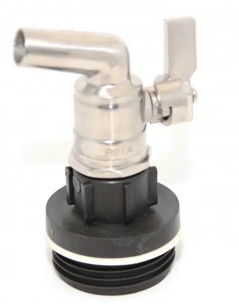 Stainless steel tap with barrel thread | M+B Fluid Technology